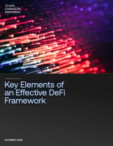 Key elements of an effective defi framework white paper
