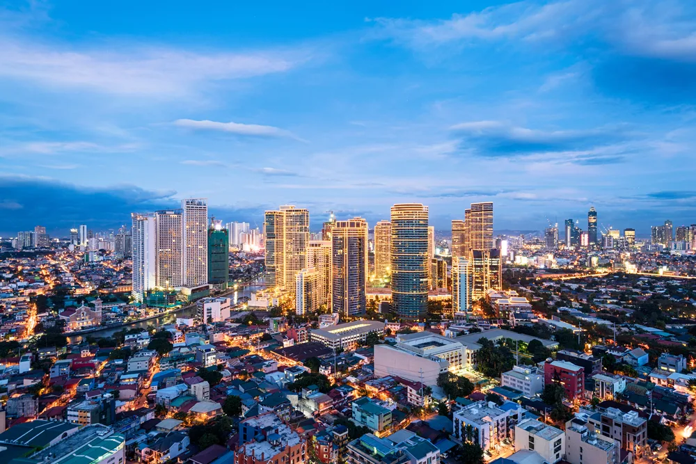 Image of Makati City outside Manila to illustrate article about crypto adoption in the Philippines.