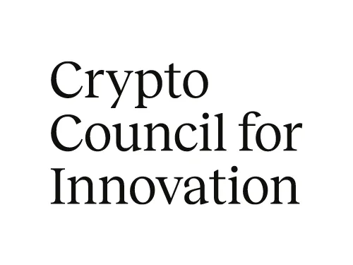 Black text on a white background reads: Crypto Council for Innovation.